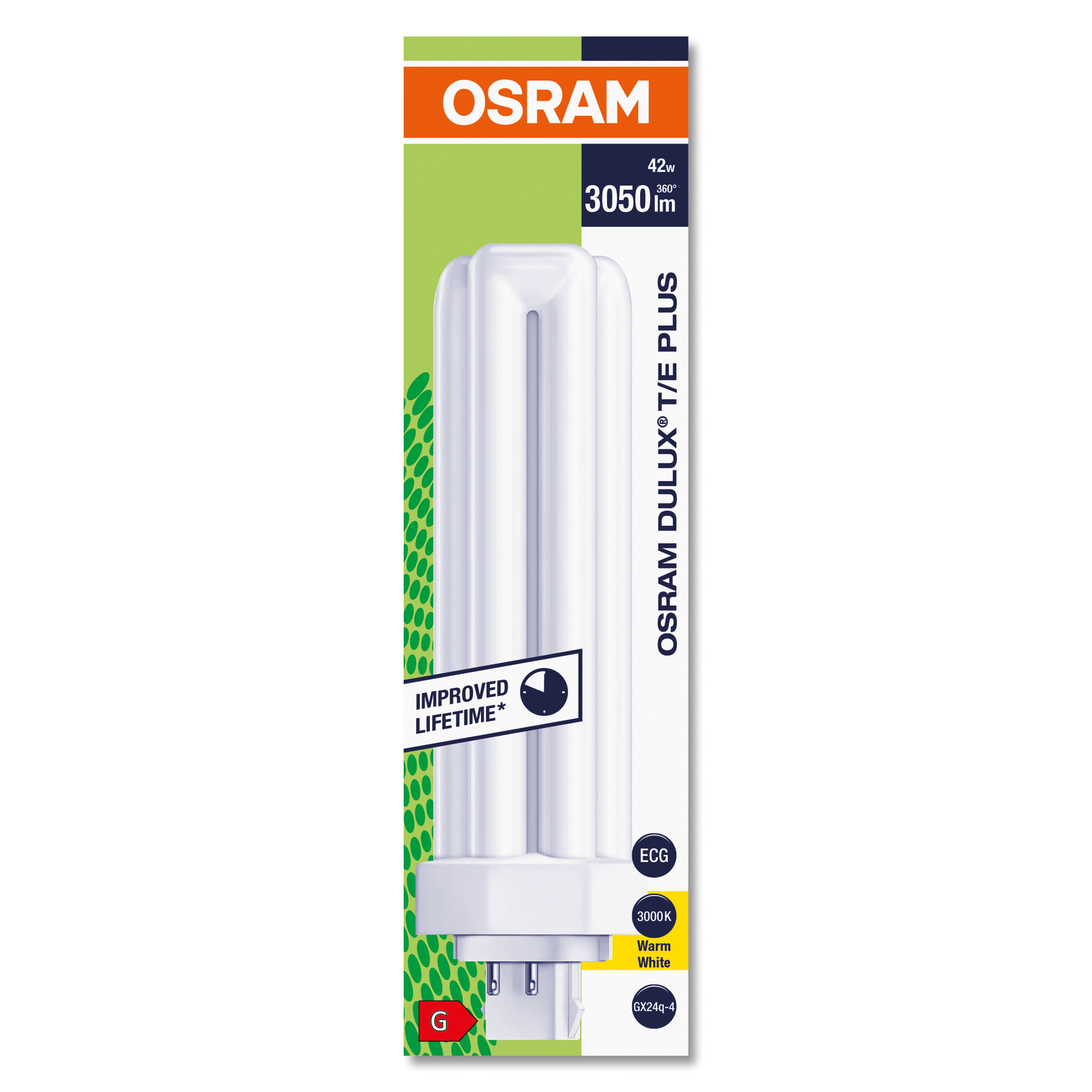 OSRAM DULUX T/E PLUS 42W/850 10個入り Osram Dulux T/E Plus 42W 830 | Warm White - 4-Pin | Any-lamp